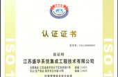 ISO14001环境管理体系认证证书